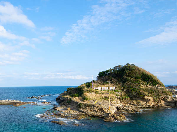 お部屋から望む仁右衛門島